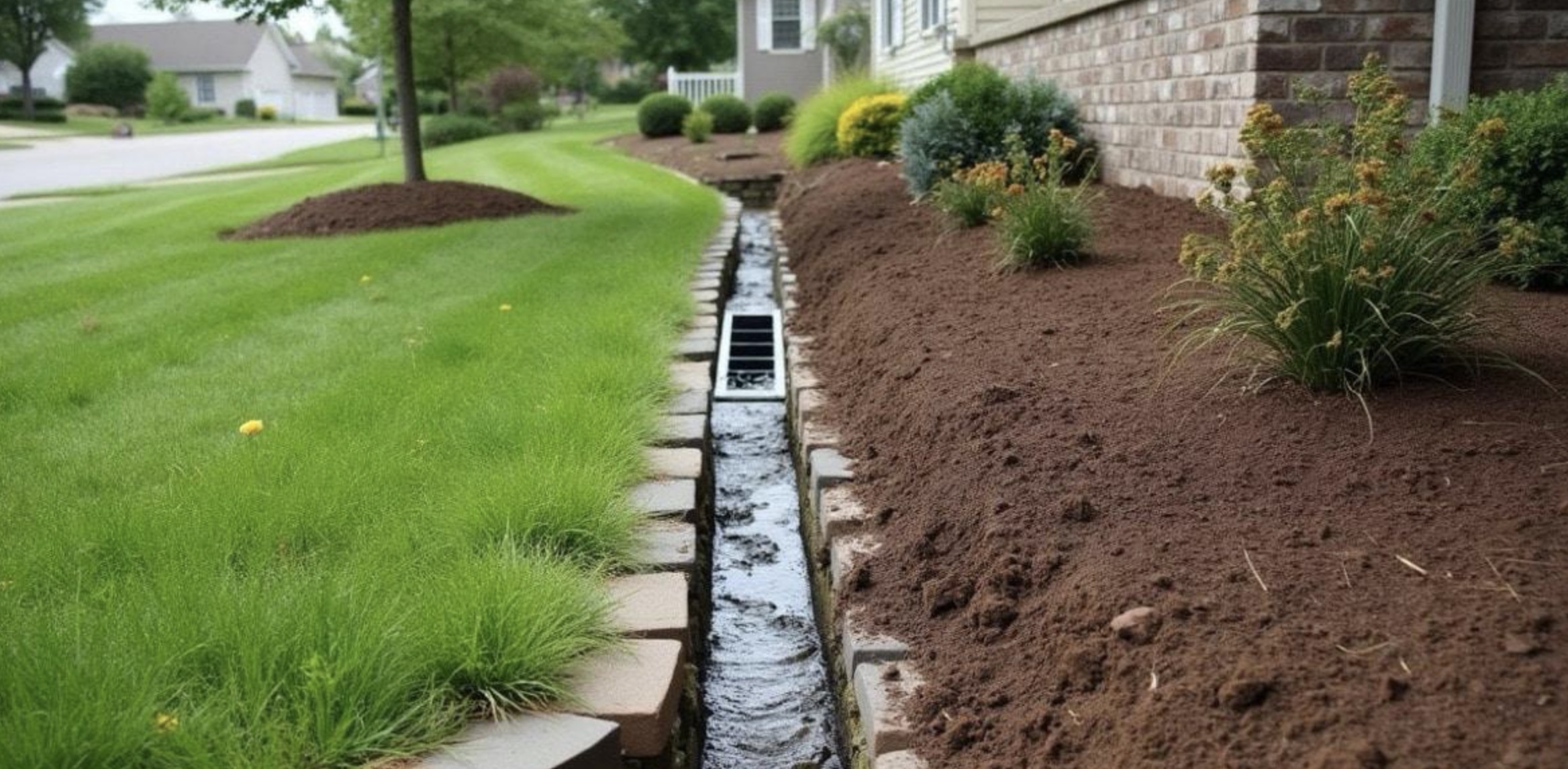 backyard drainage solutions in Edmonton